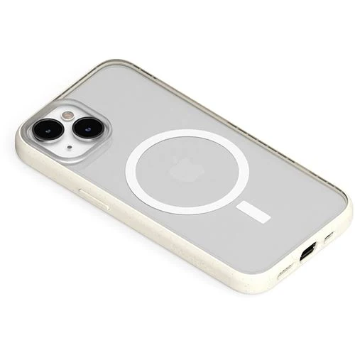 Capa Clear Case Woodcessories com MagSafe para Apple iPhone 14 - Branco Transparente - Image 9