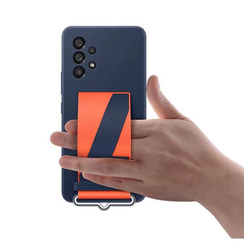 Capa de Silicone Samsung para Samsung Galaxy A53 5G - Fita Azul Navy - Image 2