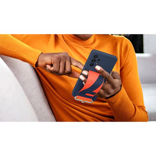 Capa de Silicone Samsung para Samsung Galaxy A53 5G - Fita Azul Navy - Image 3