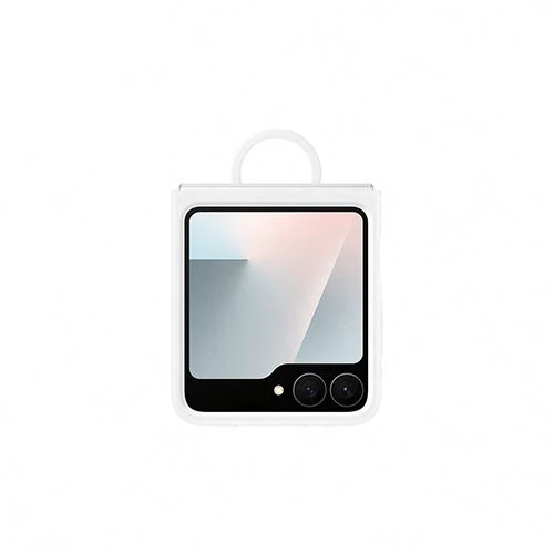 Capa de Silicone Samsung para  Z Flip7 FE - Branco - Image 2