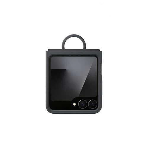 Capa de Silicone Samsung para Z Flip7 FE - Preto - Image 2