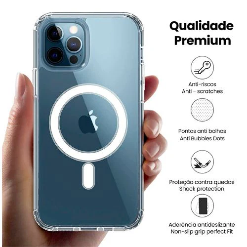 Capa Icoveri com MagSafe para Apple iPhone 15 - Transparente - Image 2