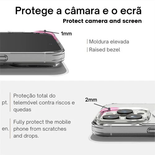 Capa Icoveri com MagSafe para Apple iPhone 15 - Transparente - Image 5