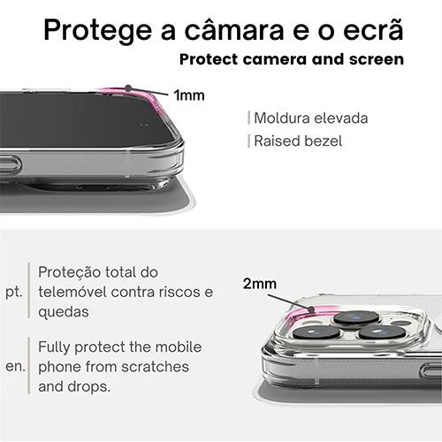 Capa Icoveri com MagSafe para iPhone 14 Plus - Transparente - Image 5
