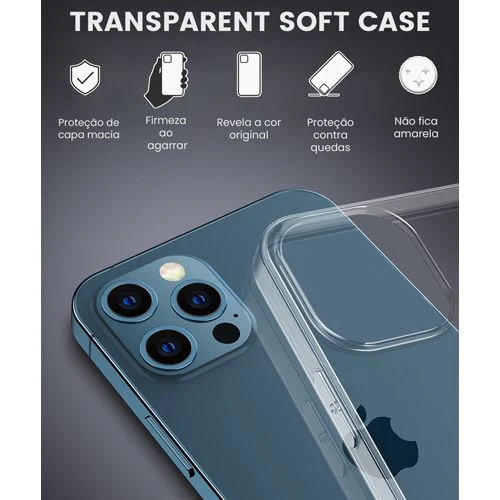 Capa Icoveri Slim 0.2 para iPhone 15 Pro Max- Transparente - Image 2