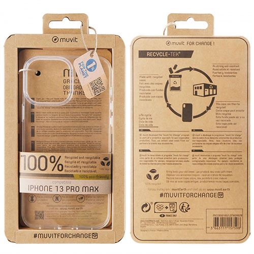 Capa Muvit Recycletek para iPhone 13 Pro Max - Transparente - Image 2