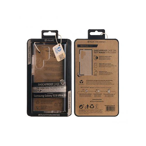 Capa Muvit Recycletek para Samsung Galaxy S23 Ultra - Transparente - Image 3