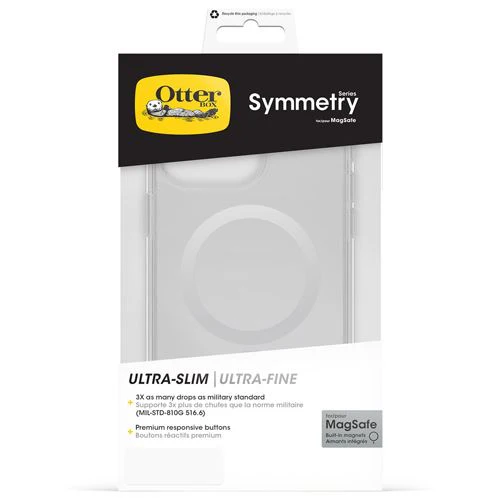 Capa Otterbox Symmetry com MagSafe para iPhone 15 Pro Max - Transparente - Image 3