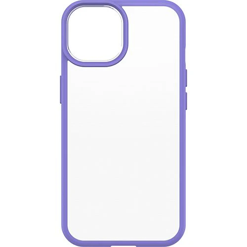 Capa React Series Otterbox Antibacteriana para Apple iPhone 14 - Transparente e Lilás - Image 2