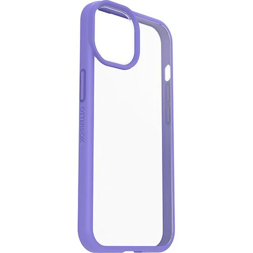 Capa React Series Otterbox Antibacteriana para Apple iPhone 14 - Transparente e Lilás - Image 3