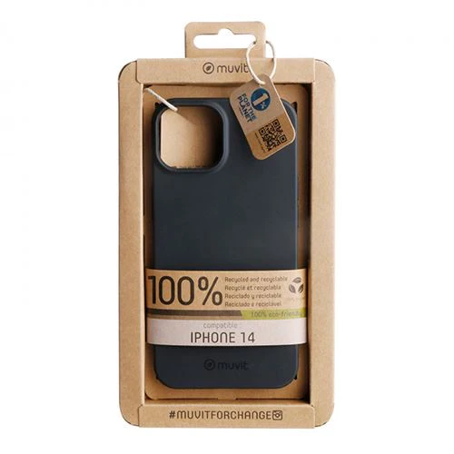 Capa Recycle-Tek Muvit para Apple iPhone 14 - Preto - Image 4