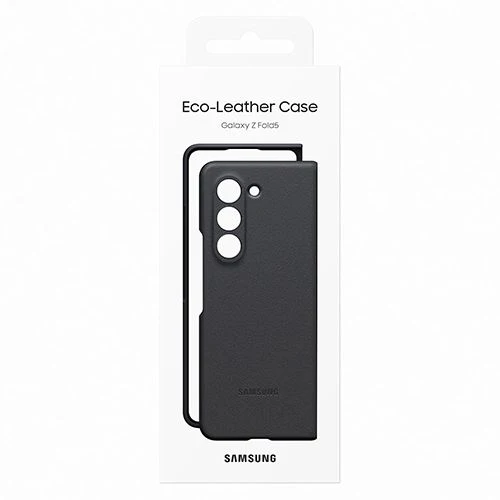 Capa Samsung em Eco Pele  para Samsung Z Fold 5 - Preto - Image 7