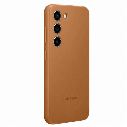 Capa Samsung Galaxy S23 Leather Cover Pele Camel - Image 2
