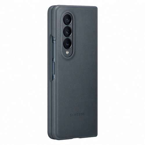 Capa Samsung Leather para Samsung Galaxy Z Fold 4 - Gray Green - Image 4