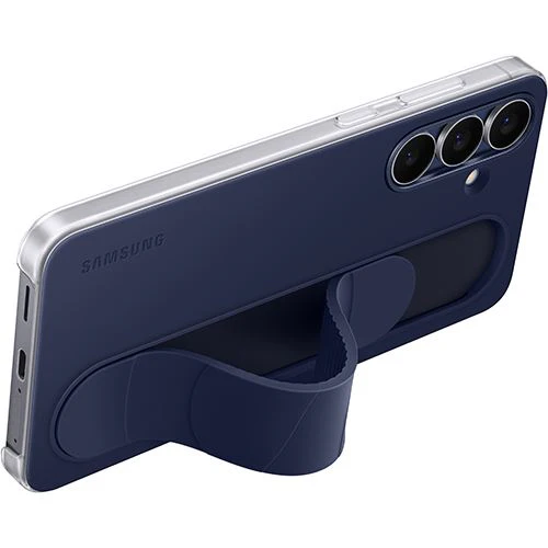 Capa Samsung Standing com Fita para Galaxy S25 FE - Azul Escuro - Image 4