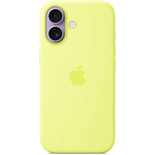 Capa Silicone Apple com MagSafe para iPhone 17 - Amarelo Néon - Image 2