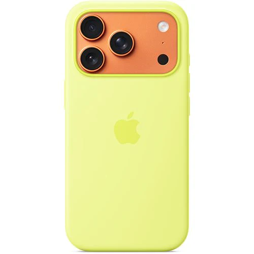 Capa Silicone Apple com MagSafe para iPhone 17 Pro - Amarelo Néon - Image 2