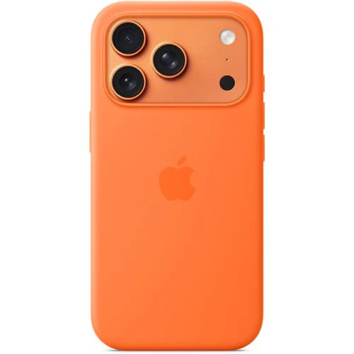 Capa Silicone Apple com MagSafe para iPhone 17 Pro - Laranja - Image 3