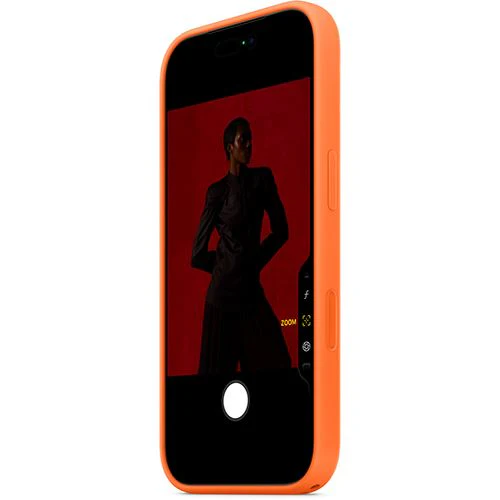 Capa Silicone Apple com MagSafe para iPhone 17 Pro - Laranja - Image 4