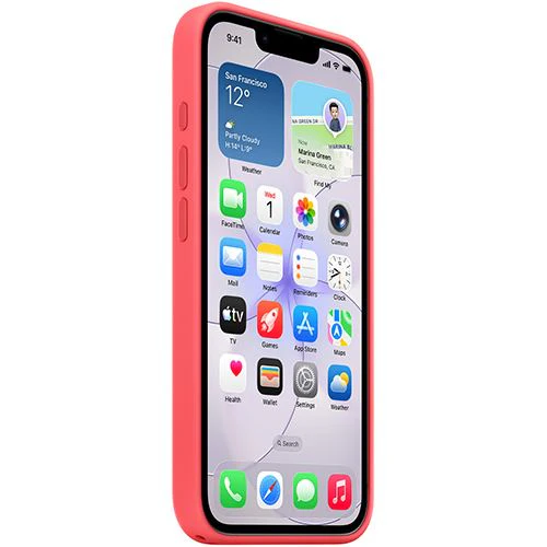 Capa Silicone Apple com MagSafe para iPhone 17e - Goiaba Vivo - Image 3