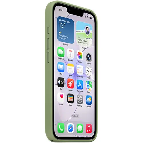 Capa Silicone Apple com MagSafe para iPhone 17e - Musgo Claro - Image 3