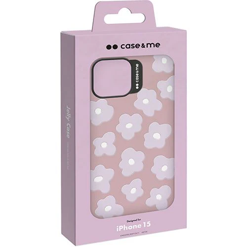 Capa Silicone Case And Me Beyoutiful para iPhone 15 - Rosa/ Flores 3D - Image 3