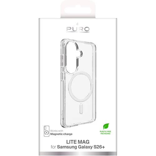 Capa Silicone com MagSafe Puro Lite Mag para Samsung Galaxy S26+ - Transparente - Image 2