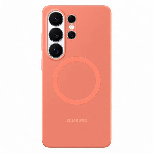 Capa Silicone Magnética Samsung para Galaxy S26 Ultra -  Vermelho Coral - Image 3