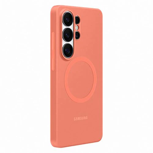 Capa Silicone Magnética Samsung para Galaxy S26 Ultra -  Vermelho Coral - Image 4