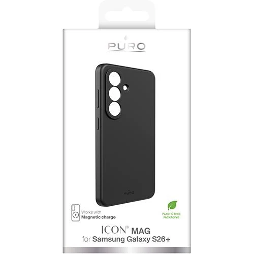Capa Silicone Puro Icon Mag para Samsung Galaxy S26+ - Preto - Image 2