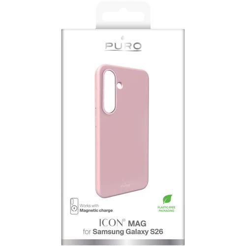 Capa Silicone Puro Icon Mag para Samsung Galaxy S26 - Rosa - Image 2