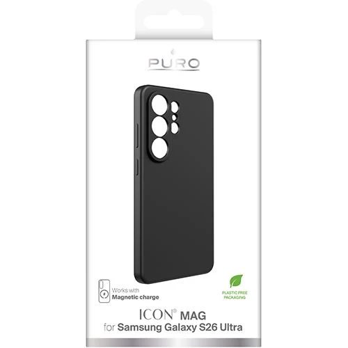 Capa Silicone Puro Icon Mag para Samsung Galaxy S26 Ultra - Preto - Image 2