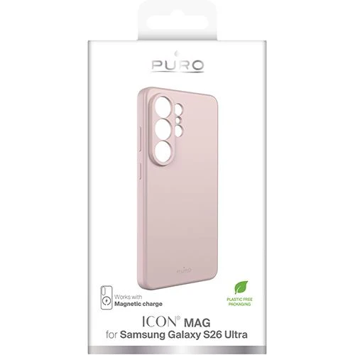 Capa Silicone Puro Icon Mag para Samsung Galaxy S26 Ultra - Rosa - Image 2
