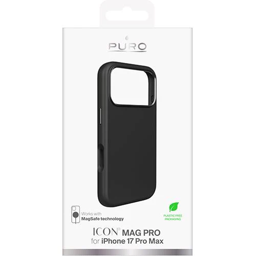 Capa Silicone Puro Icon Mag Pro para iPhone 17 Pro Max - Preto - Image 2