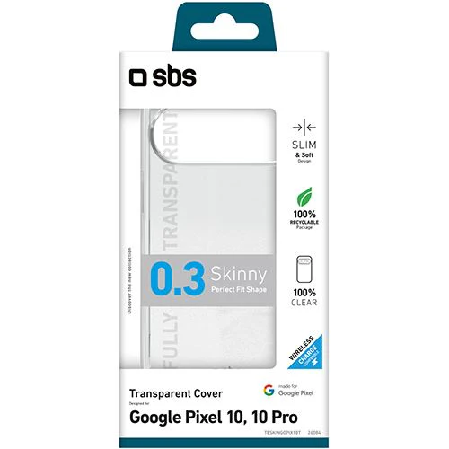 Capa Silicone SBS Skinny 0.3 para Google Pixel 10 / 10Pro - Transparente - Image 2