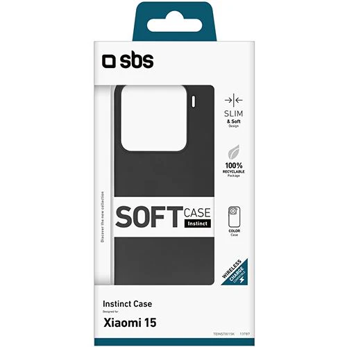 Capa Silicone SBS Soft Instinct para Xiaomi 15 - Preta - Image 2