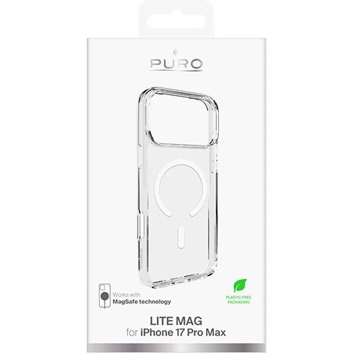 Capa TPU com MagSafe Puro Lite Mag para iPhone 17 Pro Max- Transparente - Image 2