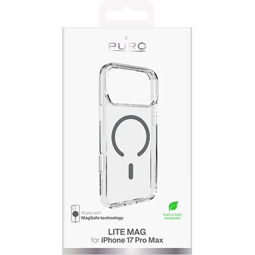 Capa TPU com MagSafe Puro Lite Mag para iPhone 17 Pro Max- Transparente / Castanho Chocolate - Image 2