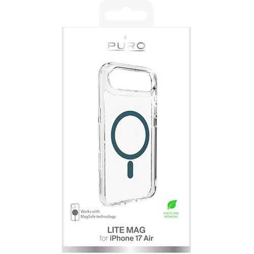 Capa TPU com MagSafe Puro Lite Mag para iPhone Air - Transparente / Verde - Image 2