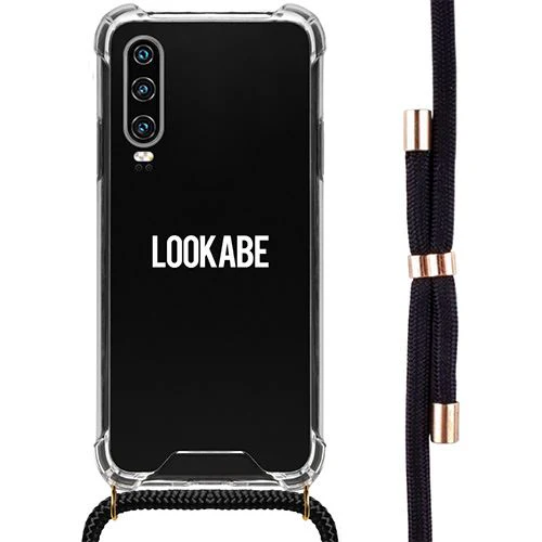 Capa TPU + Fita Lookabe para Huawei P30 - Transparente | Fita PretoCapa LOOKABE para Huawei P30 - Transparente | Fita Preto - Image 2