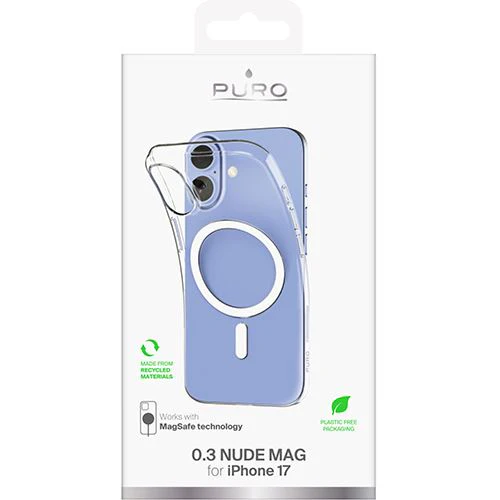 Capa TPU Puro Mag 0.3 para iPhone 17 - Transparente - Image 2