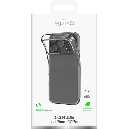 Capa TPU Puro Nude 0.3 para iPhone 17 Pro- Transparente - Image 2