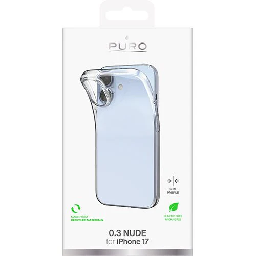 Capa TPU Puro Nude 0.3 para iPhone 17 - Transparente - Image 2