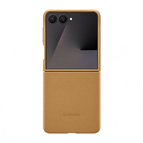 Capa Vegana Samsung para Z Flip7- Camel - Image 2