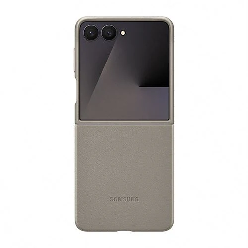 Capa Vegana Samsung para Z Flip7 - Cinza - Image 2