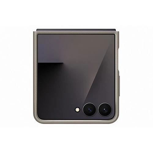 Capa Vegana Samsung para Z Flip7 - Cinza - Image 4