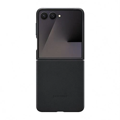 Capa Vegana Samsung para Z Flip7 - Preto - Image 2