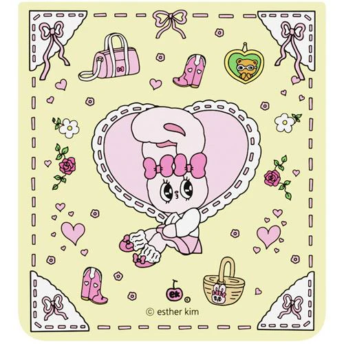 Capa Wallpaper Inteligente para Samsung Z Flip7 - Cartão Esther Bunny Ribbon - Image 3