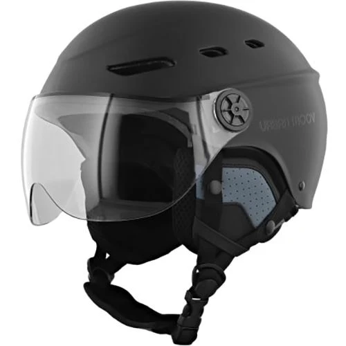 Capacete com Viseira e Protetores auriculares removíveis - Tamanho L - Preto