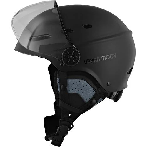 Capacete com Viseira e Protetores auriculares removíveis - Tamanho L - Preto - Image 2